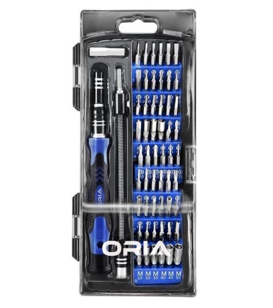 ORIA Präzisions-Schraubendreher-Bit-Set, 60-in-1-Magnet-Schraubendreher-Set für Handys, Spielekonsole, Tablet-PC, Elektronik-Reparatur-Werkzeug Y2008882323