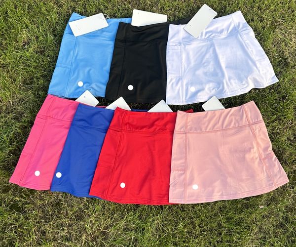 Lu-1235 Crianças e saia de tênis adulto Meninas de ginástica Roupas de ginástica Esportes feminino Running Fitness Dance Yoga Saias de alta qualidade