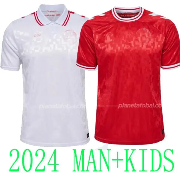 Novo vindo barato 2024 Dinamarca camisas de futebol ERIKSEN HOME RED AWAY BRANCO 24 25 HOJBJEG CHRISTENSEN SKOV OLSEN BRAITHWAITE DOLBERG camisas de futebol