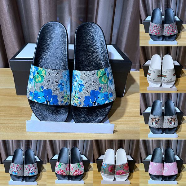 TSM Hausschuhe Transparente Slides Designer Luxus Damen Herren Gummi Blumen Slides Transparente Jelly Slipper Sommer Sandalen Mode Schuhe Größe 36-46 Topsportmarket