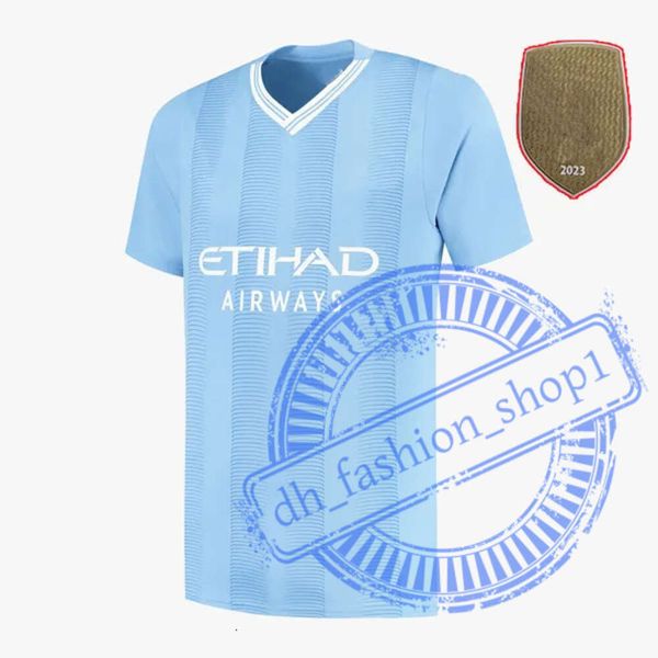 Man City Haaland Man Citys Futebol Jerseys Goleiro Homens Set Kids Kit 23 24 25 Foden Camisa de Futebol Mulheres De Bruyne Uniforme Boy Player Versão Uniforme de Manga Longa 639