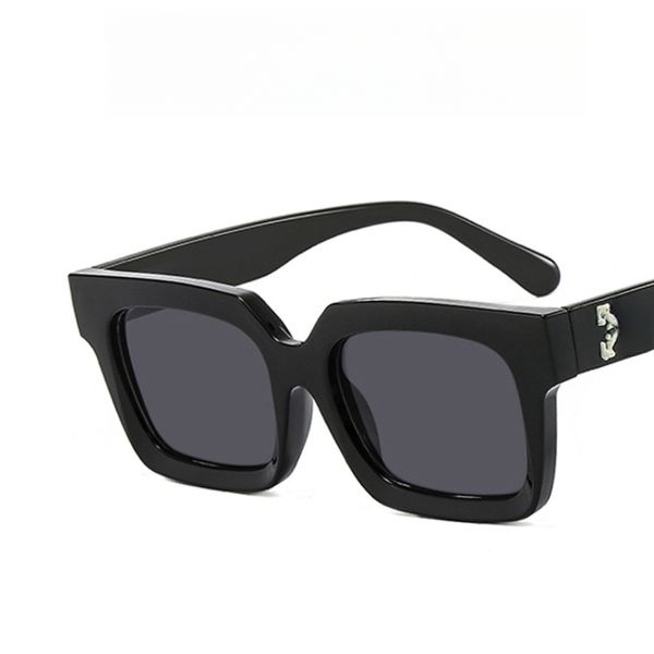 Moda feminina óculos de sol de armação quadrada rua barato óculos de sol masculino hip hop óculos de sol casuais