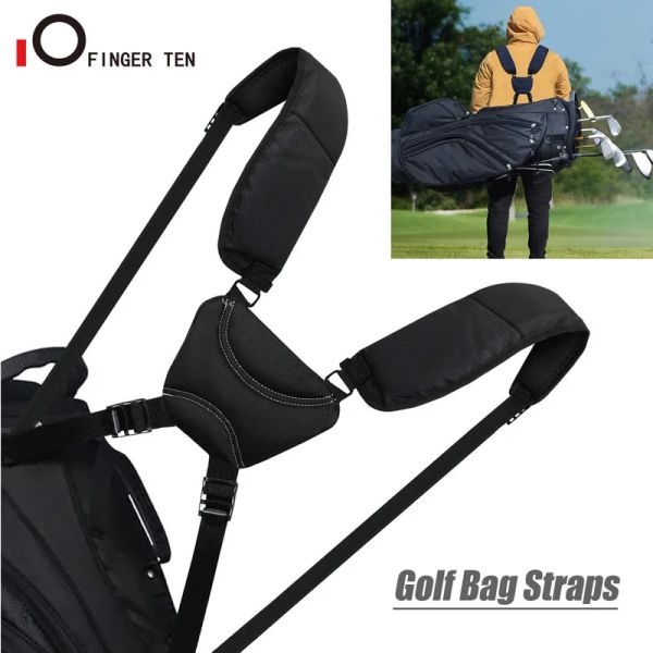 Сумки, удобные мягкие ремни для сумок для гольфа, двойной сменный ремень на плечо, регулируемый рюкзак, подходит для сумок всех брендов, Прямая доставка