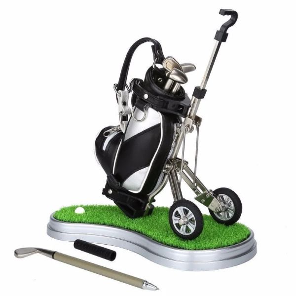 Aids Mini-Golf-Stifthalter für Schreibtisch-Dekoration, Tasche, Golf-Geburtstagskuchen, Golf-Geschenk für Golfer, Kollegen, Fanatiker, Fans, Vatertag