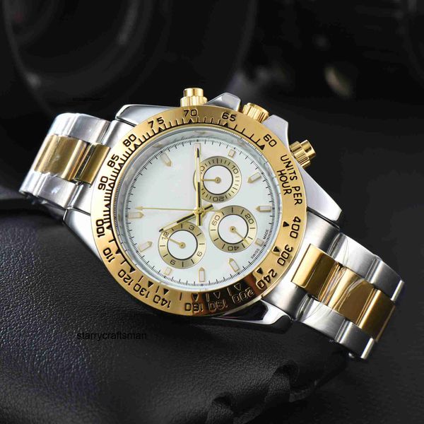 Relógio masculino ro lx de automático montre para homem luxo 42mm grande relógio dobrável fivela ouro cronômetro masculino relógio de pulso marca