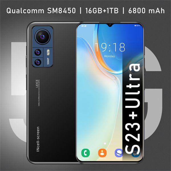 Grenzüberschreitendes exklusives Mobiltelefon S23 Ultra6,8-Zoll-Großbildschirm 16 + 512 GB Außenhandelsspot Android 4G-Smartphone