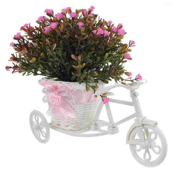 Dekoratif Çiçekler Sahte Yeşillik Simüle Bitki Saksıları İç Bisiklet Ev Dekoru için Yapay Bitkiler