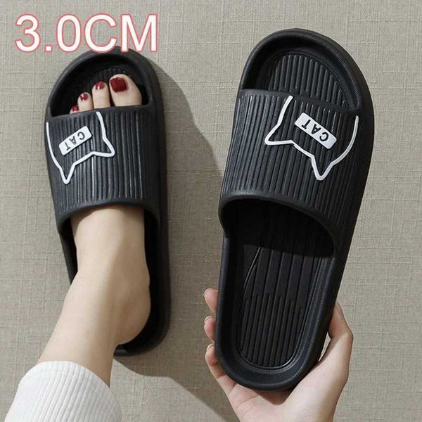 Hausschuhe Paar Sommer Strand Rutschen Frauen Cartoon Bär Flip-Flops Männer Dicke Sohle Indoor Badezimmer Anti-Rutsch Sandalen Damen Shoes012 H240322