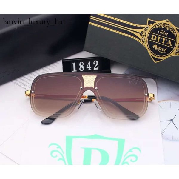 Designer-Sonnenbrille für Damen, Dita-Sonnenbrille, modische Herren-Sonnenbrille, Vollrahmen, Vintage-Design, MILLIONAIRE 1.1, Sonnenbrille, Off-Black, hergestellt in Italien, Eyewea DITAS 9751