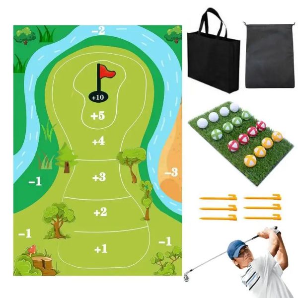 Aiuta il set di giochi di golf casual per interni Golf Putting Royale Gioco di golf Tappetini per colpire Nuovo mini casual adatto per giochi all'aperto al coperto