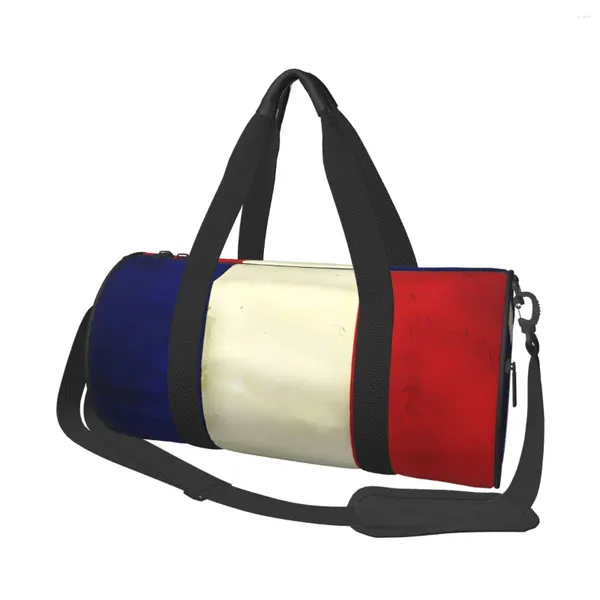 Outdoor-Taschen, französische Flagge, Sporttasche, Retro, cool, Oxford, Sport, mit Schuhen, Schwimmen, individuelle Handtasche, lustige Fitness für Männer und Frauen