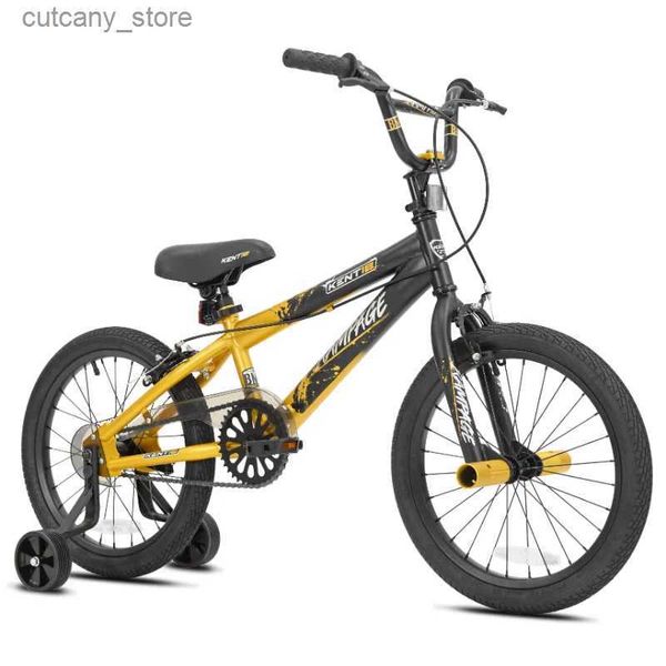 Fahrräder Ride-Ons Kent Fahrrad 18 Zoll Rampage Boys BMX Kinderfahrrad Gold und Schwarz Fahrrad Rennrad Carbon Rennrad Fahrräder Fahrräder L240319