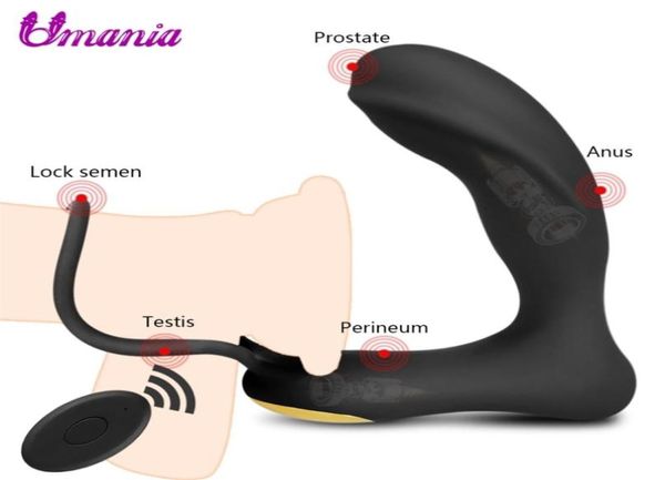 Prostata-Massagegerät, Vibrator für Männer, männlicher Masturbator, Massage für Erwachsene, Sexspielzeug, Analkugeln, Ringe, Penis-Plug 2110155529070