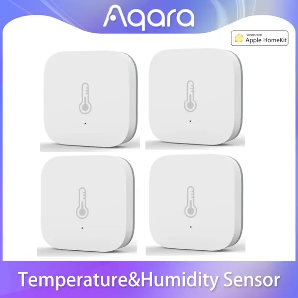 Controle original aqara sensor de temperatura inteligente sensores umidade pressão ar zigbee casa inteligente para xiaomi app mi casa homekit