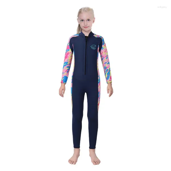 Женские купальники, гидрокостюм для девочек, неопреновый костюм 2,5 мм, детский гидрокостюм для мальчиков, цельный теплый купальник для зимнего плавания, серфинга