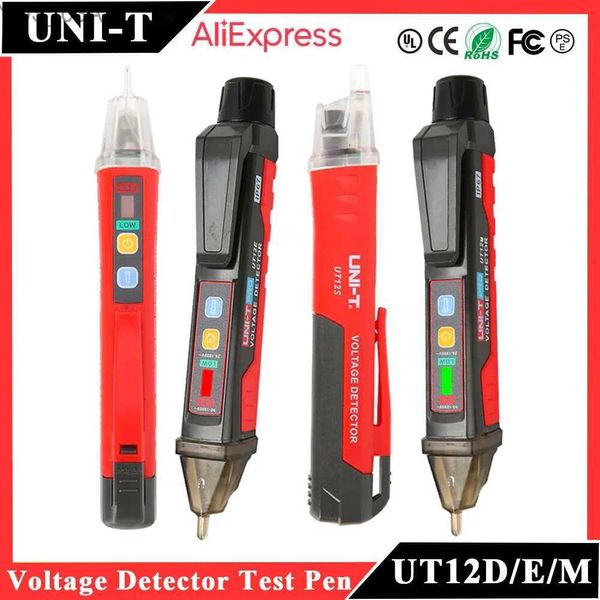 Misuratori di corrente UNI-T UT12D UT12E UT12M Penna rilevatore di tensione senza contatto Alta e bassa Dual Mode 1000 V Matita elettrica Volt Tester 240320