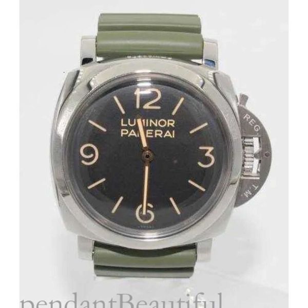 Paneraii Mens 1950 Clean-factory Luminor Watch Designer 3 Dias Acciaio 47mm Manual Men Pam 372 Relógios de pulso à prova d'água de aço inoxidável completo H