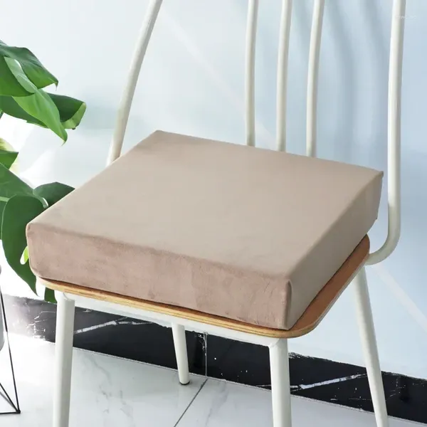 Almofada de alta densidade esponja sofá almofadas removível e lavável tapete de janela cor sólida tatami cadeira quatro estações