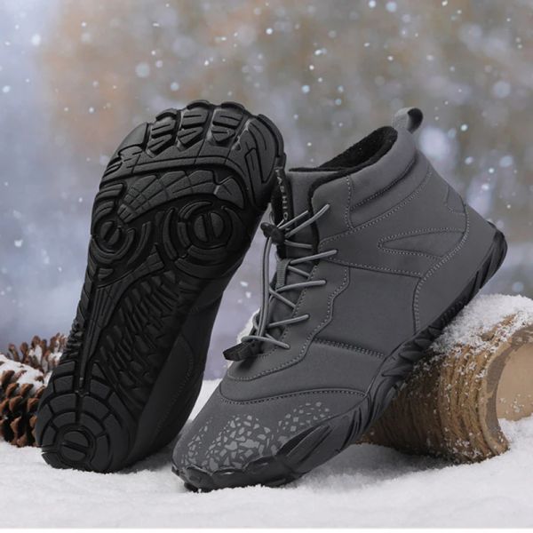 Botas botas de inverno masculino neve sapatos casuais sapatos de trabalho ao ar livre, senhoras de pele quente, sapatos de tornozelo, botas de neve masculina masculina feminina