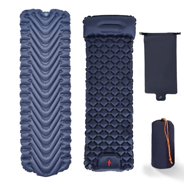 Mat Ultralight uyku pedi ile hava yastığı selffliation hava yatak kamp çadır yastık açık piknik piknik piknik uyku paspas