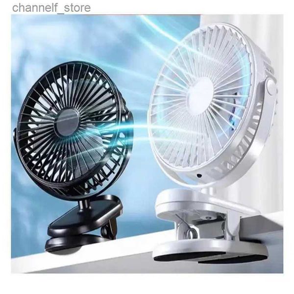 Ventilatori elettrici Mini ventilatore USB Alimentatore portatile Clip su ventola Comodo super silenzioso Studente portatile di alta qualità Piccolo ventilatore di raffreddamento e ventilazioneY240320