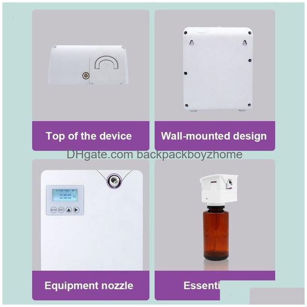 Altro diffusore di aromi per il giardino domestico per deodoranti per ambienti spruzzatore aromaterapia dispositivo di profumazione El fragranza per ambienti intelligenti Hine App Control Drop Dhpgf