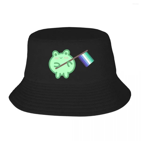 Berretti Froggy Pride - Cappello da pescatore con bandiera MLM Panama per bambini Cappelli da Bob Cool Fisherman Summer Beach Pesca Cappellini unisex