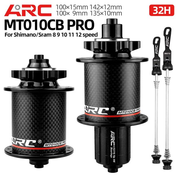 ARC MT010 Pro 4 IN I MTB велосипедная ступица из углеродного волокна, ступицы для горного велосипеда, 4 герметичных подшипника, 6 собачек, 114 щелчков для HG 8 9 10 11S XD MS 240308