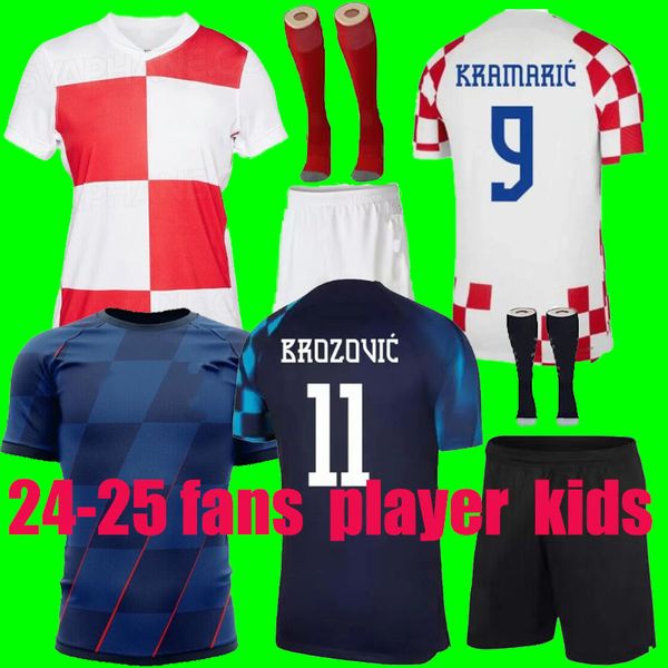 2024 2025 Croacia MODRIC Fußballtrikots Nationalmannschaft Brekalo Livaja MANDZUKIC PERISIC KALINIC 24 25 Kroatien Fußballtrikot KOVACIC Rakitic Kramaric Uniformen