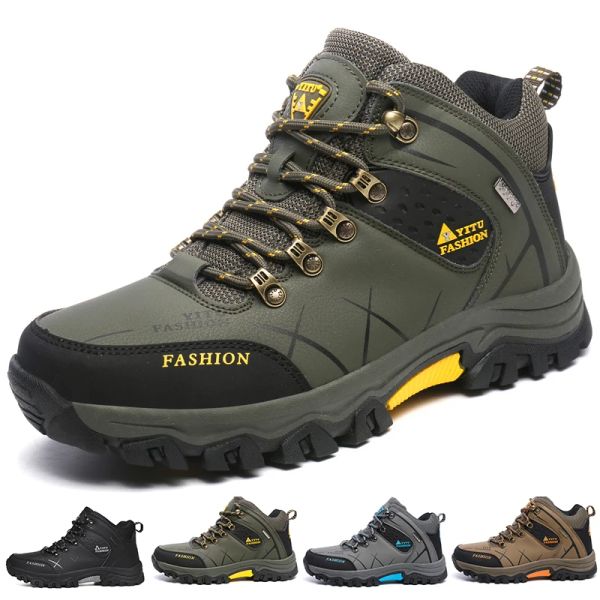 Sapatos de caminhada de sapatos homens de caminhada ao ar livre sapatos de trekking sapatos de escalada de alta montanha, tênis de trekking confortável nova chegada