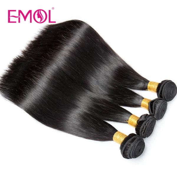 Wigs brasiliani dritti bundle di capelli umani Colore naturale 828 pollici 100% peli umani fasci di tessitura di spedizione veloce 1/3/4pc dritti