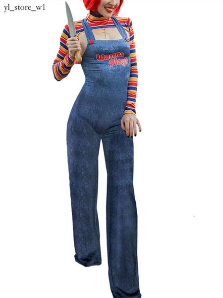 Kleider für besondere Anlässe Hirigin Halloween-Kostüme für Damen Designer-Kleider für Damen Play Movie Character Bodysuit Chucky Partykleid Puppenkostüm 2714