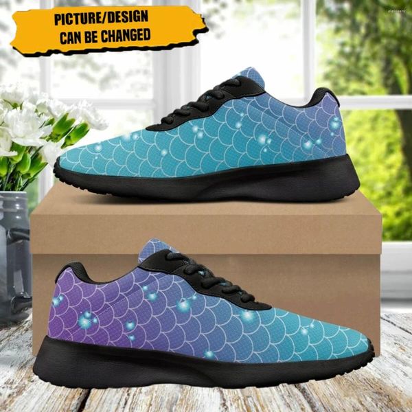 Sapatos casuais escamas de peixe pérolas design para mulheres casa yoga pilates fitness aconchegante absorção de choque resistente ao desgaste senhoras tênis ao ar livre