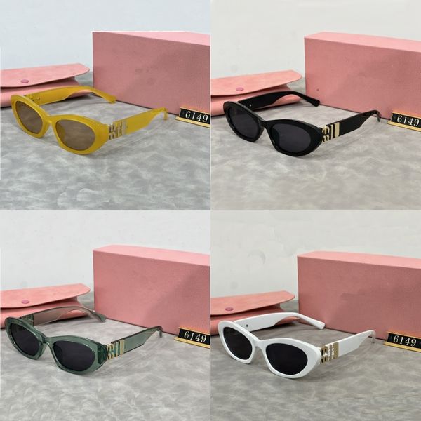 Роскошные дизайнерские солнцезащитные очки для женщин miu UV 400, мужские солнцезащитные очки для вождения, кошачий глаз, оптом, очки Lunette de Soleil homme, новинка 2024 года, hj090 H4