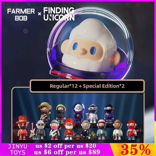 Aktionsspielfiguren Original Finding FARMER BOB Retro Replay Series Mystery Blind Box Kawaii Action Anime Figuren Geburtstagsgeschenk Kinderspielzeug L240320