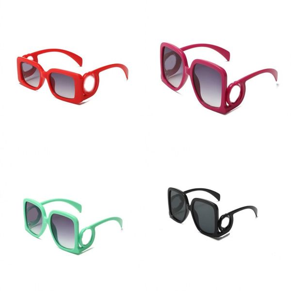 Trendy Designer Sunglasses for Woman requintado letras grandes moldura óculos de sol