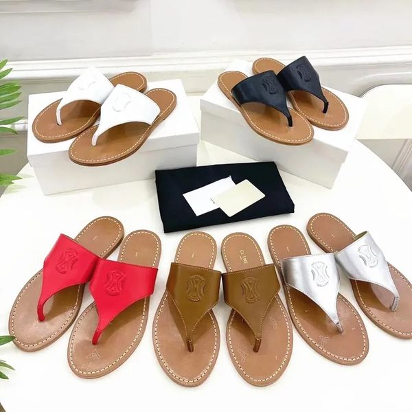 Verão Luxurys Chinelos Designer Womens Slide Flip Flops Beach Sandale Flat Mule Tippi Couro Moda Ao Ar Livre Slip-on Borracha Sole Sliders