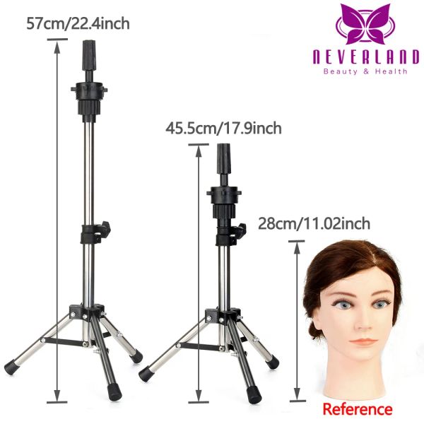 Standlar Ayarlanabilir Peruk Tripod Stand Saç Mannik Eğitim Başı Tutucu Mini Kuaförlük Kelepçesi Saç Saç Kesme Stand Tutucu