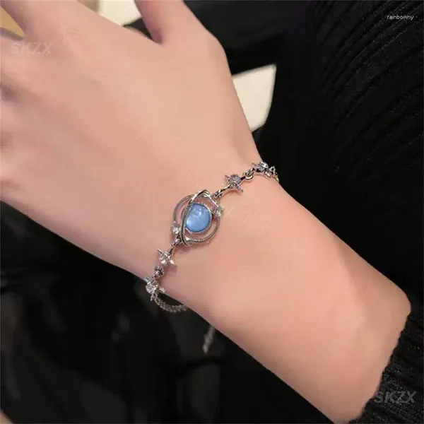 Link Pulseiras Moonstone Crystal Pulseira Acessível e Elegante Liga Exclusiva Jóias Senhoras Coringa