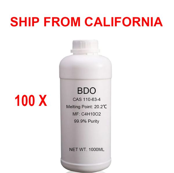 Оптовая 100 кг 100liter USA Stock 1 Butanediol 110-63-4 14BDO 63 4 14 BDO 99,99 High Putiry