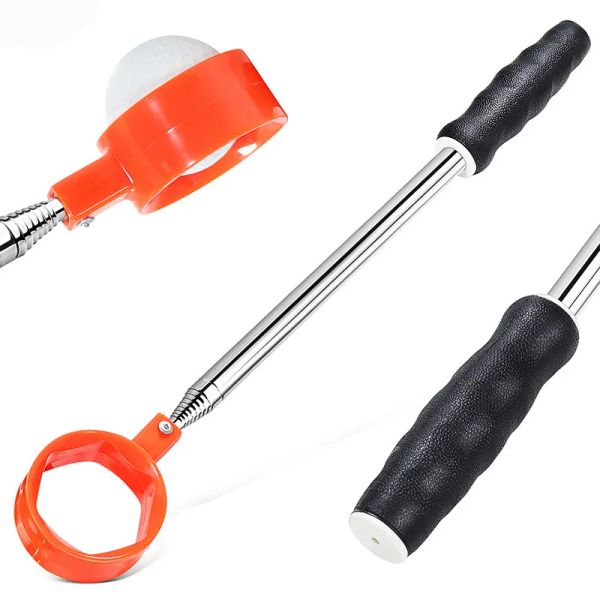 Aids 9Ft/6Ft Golf Ball Pick Up Fabrik Versorgung Sechseck Kopf Golf Ball Retriever Grabber Ball Picker Neue Design griff Hohe Qualität