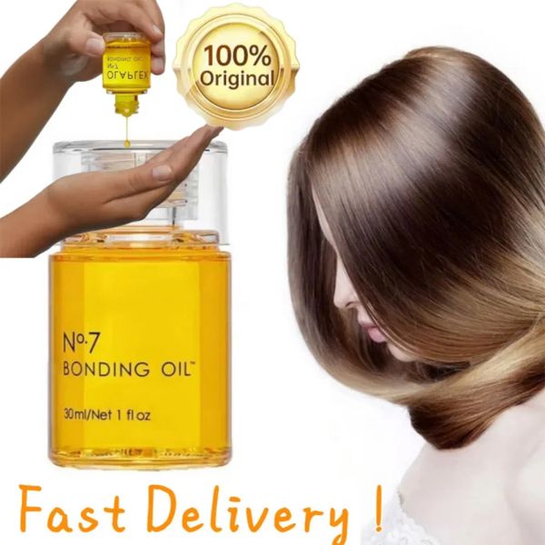 Tratamentos Original No.7 Bonding Oil 30ml Prevenir a quebra do cabelo Hidratante Nutritivo Forte Reparação de cabelos danificados Adequado para todos os tipos de cabelo