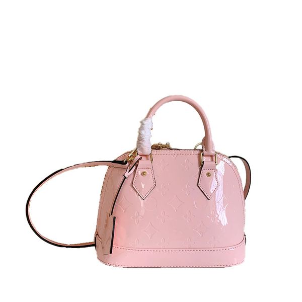 24ss Mulheres Bolsas De Couro De Patente Diagonal Crossbody Bag Para Senhoras Designer De Luxo Bolsa Titular De Cartão De Viagem Ao Ar Livre Carteira Messenger Laptop Bolsa Bolsa 25cm