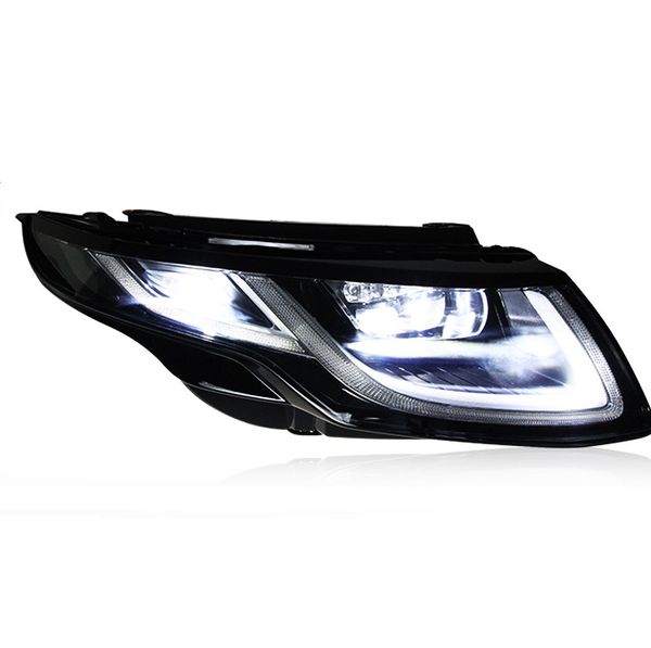 LED-Scheinwerfer für Land Rover Range Rover Evoque Tagfahrscheinwerfer 2013–2017, DRL-Blinker, Fernlicht, Projektorlinse