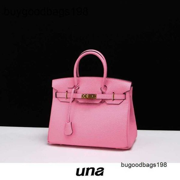 Дизайнерская сумка Женские сумки ручной работы 7a Розовый вишневый цвет Натуральная кожа Платиновый верхний слой Сумочка из воловьей кожи X6M6