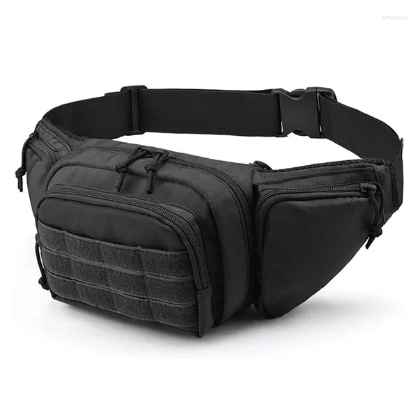 Sacos de cintura Tactical Bag Gun Coldre Militar Fanny Pack Sling Ombro Ao Ar Livre Peito Assult Pistola Escondida Carry