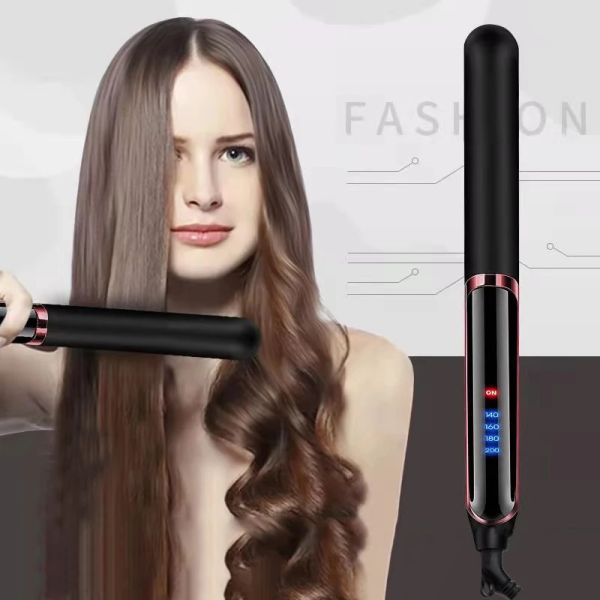 Irons Neue Curling Eisen Mini Haarglätter Eisen Keramik Glättung Styling Werkzeuge Haar Curler Flache Eisen Bart Haarglätter