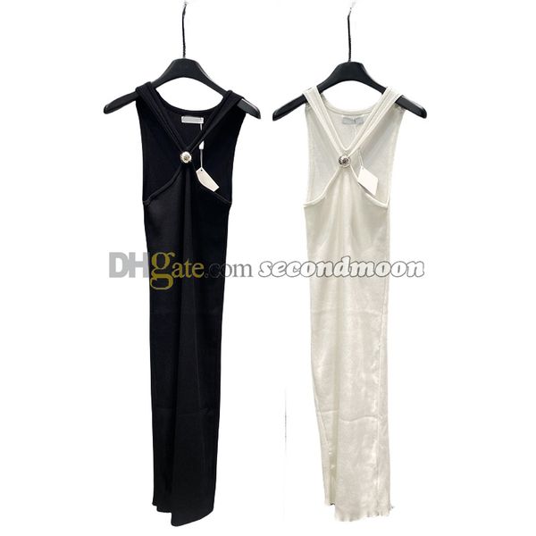 Sexy geteiltes Kleid für Damen, modische Neckholder-Kleider, eng anliegendes langes Kleid, Designer-Partykleider