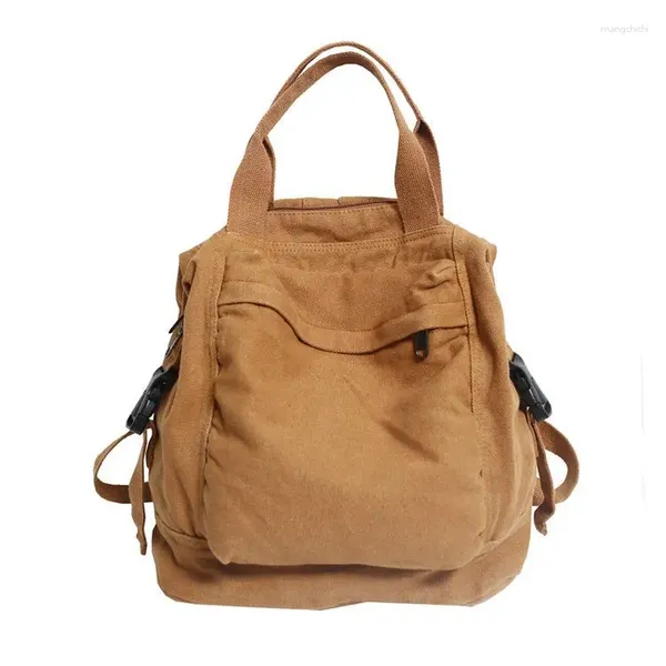 Рюкзак, большая вместительная компьютерная сумка для молодых студентов, модная парусиновая сумка, женская дорожная сумка для хранения