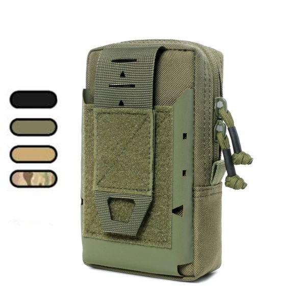 Bolsas EDC Molle bolsa bolsa de nylon cintura tática Bag ao ar livre cintura militar fanny pack homem telefone bolsa de caça à caça de caça à camuflagem